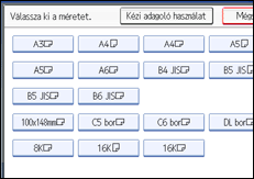 A kezel�panel k&eacute;perny�j&eacute;nek bemutat&aacute;sa
