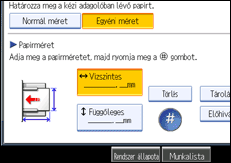 A kezel�panel k&eacute;perny�j&eacute;nek bemutat&aacute;sa