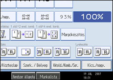 A kezel�panel k&eacute;perny�j&eacute;nek bemutat&aacute;sa
