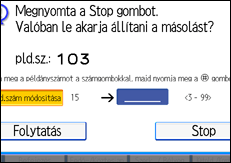A kezel�panel k&eacute;perny�j&eacute;nek bemutat&aacute;sa