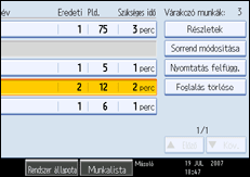 A kezel�panel k&eacute;perny�j&eacute;nek bemutat&aacute;sa
