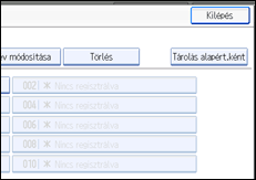 A kezel�panel k&eacute;perny�j&eacute;nek bemutat&aacute;sa