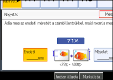 A kezel�panel k&eacute;perny�j&eacute;nek bemutat&aacute;sa