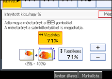 A kezel�panel k&eacute;perny�j&eacute;nek bemutat&aacute;sa