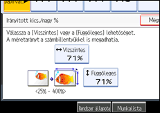 A kezel�panel k&eacute;perny�j&eacute;nek bemutat&aacute;sa