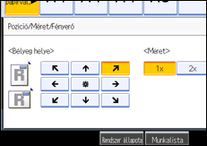 A kezel�panel k&eacute;perny�j&eacute;nek bemutat&aacute;sa