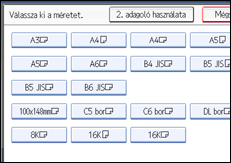 A kezel�panel k&eacute;perny�j&eacute;nek bemutat&aacute;sa