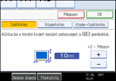 A kezel�panel k&eacute;perny�j&eacute;nek bemutat&aacute;sa