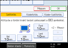 A kezel�panel k&eacute;perny�j&eacute;nek bemutat&aacute;sa