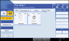 A kezel�panel k&eacute;perny�j&eacute;nek bemutat&aacute;sa