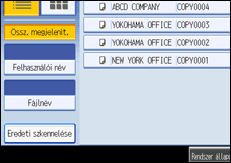 A kezel�panel k&eacute;perny�j&eacute;nek bemutat&aacute;sa