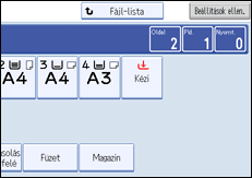 A kezel�panel k&eacute;perny�j&eacute;nek bemutat&aacute;sa