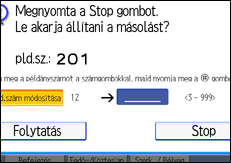 A kezel�panel k&eacute;perny�j&eacute;nek bemutat&aacute;sa
