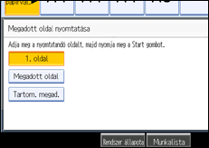A kezel�panel k&eacute;perny�j&eacute;nek bemutat&aacute;sa