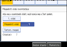 A kezel�panel k&eacute;perny�j&eacute;nek bemutat&aacute;sa
