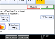A kezel�panel k&eacute;perny�j&eacute;nek bemutat&aacute;sa