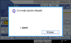 Vezérlőpanel képernyő - kép