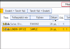 Vezérlőpanel képernyő - kép