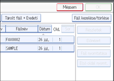 Vezérlőpanel képernyő - kép