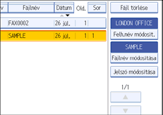Vezérlőpanel képernyő - kép