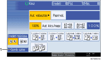 Sz&aacute;mozott &aacute;bra a kijelz� kezel�panelj&eacute;r�l