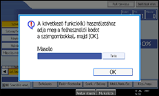 &Aacute;bra a kijelz� kezel�panelj&eacute;r�l