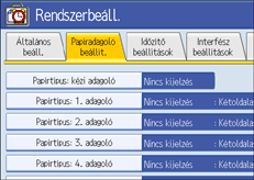 A kezel�panel k&eacute;perny�j&eacute;nek bemutat&aacute;sa