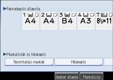 A kezel�panel k&eacute;perny�j&eacute;nek bemutat&aacute;sa