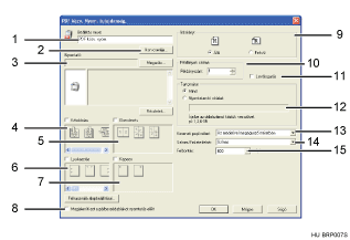 Az alkalmazás képernyőjének bemutatása, a számozott jelölés bemutatása