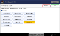 A kezel�panel k&eacute;perny�j&eacute;nek bemutat&aacute;sa