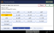A kezel�panel k&eacute;perny�j&eacute;nek bemutat&aacute;sa