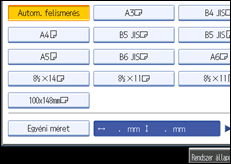 A kezel�panel k&eacute;perny�j&eacute;nek bemutat&aacute;sa