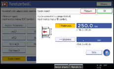 A kezel�panel k&eacute;perny�j&eacute;nek bemutat&aacute;sa