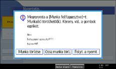 A kezel�panel k&eacute;perny�j&eacute;nek bemutat&aacute;sa