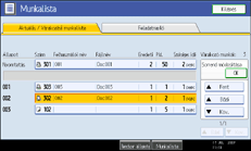 A kezel�panel k&eacute;perny�j&eacute;nek bemutat&aacute;sa