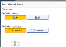 Kezel�panel k&eacute;perny�je