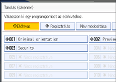 Kezel�panel k&eacute;perny�je