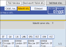 Kezelõpanel képernyõje