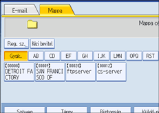 Kezel�panel k&eacute;perny�je