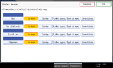 Kezelőpanel képernyője