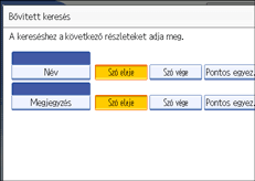 Kezelőpanel képernyője