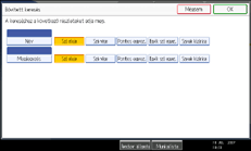 Kezel�panel k&eacute;perny�je