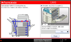 A kezel�panel k&eacute;perny�je