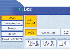 Kezel�panel k&eacute;perny�je, illusztr&aacute;ci&oacute;