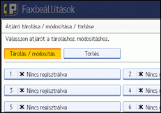 Kezel�panel k&eacute;perny�je, illusztr&aacute;ci&oacute;