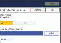 Kezel�panel k&eacute;perny�je, illusztr&aacute;ci&oacute;