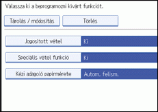 Kezel�panel k&eacute;perny�je, illusztr&aacute;ci&oacute;