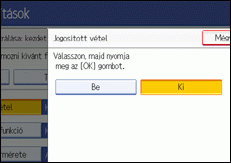 Kezel�panel k&eacute;perny�je, illusztr&aacute;ci&oacute;