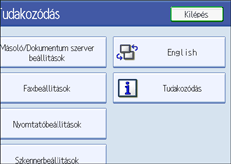 Kezel�panel k&eacute;perny�je, illusztr&aacute;ci&oacute;
