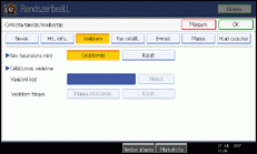 Kezel�panel k&eacute;perny�je, illusztr&aacute;ci&oacute;